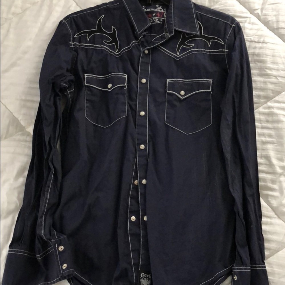 Like new Rock 47 snap button up